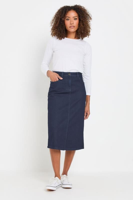 Evans M&Co Indigo Blue Midi Denim Skirt