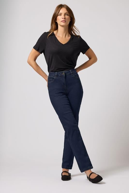 Evans M&Co Indigo Blue Straight Leg Jeans