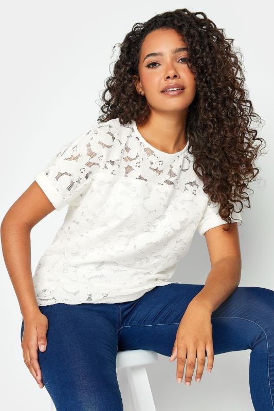Evans M&Co Ivory White Lace Blouse