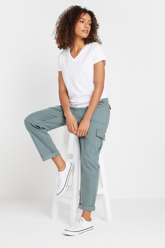 Evans M&Co Light Blue Cargo Pocket Trousers