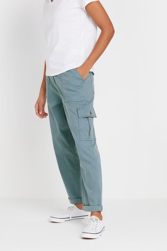 evans M&Co Light Blue Cargo Pocket Trousers