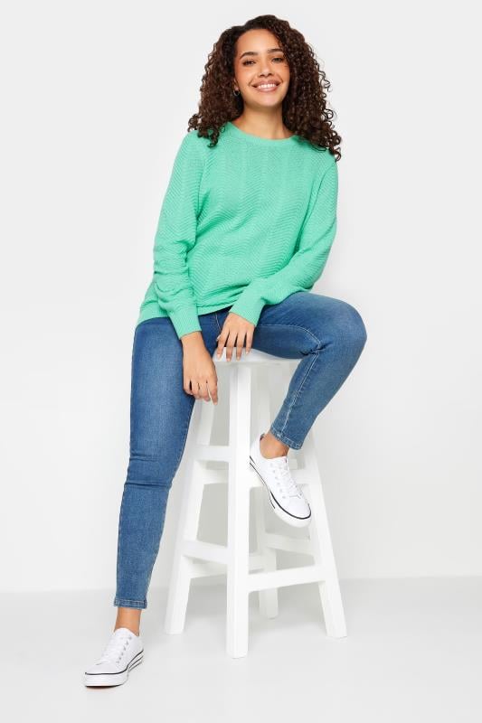 Evans M&Co Light Green Ribbed Knit Jumper