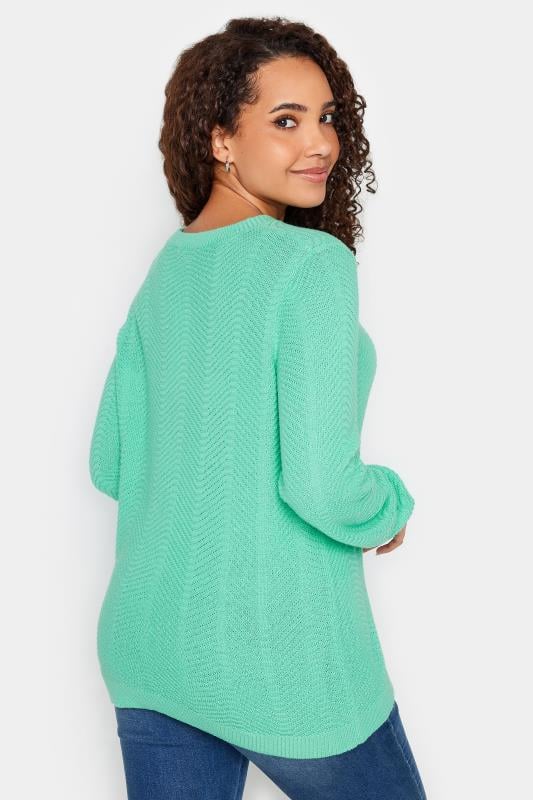 Evans M&Co Light Green Ribbed Knit Jumper