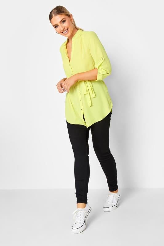 Evans M&Co Lime Green Tie Waist Blouse