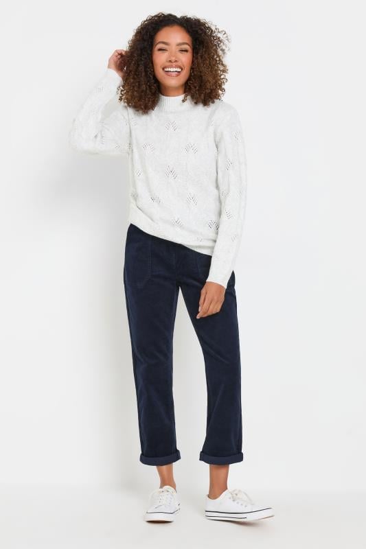 Evans M&Co Navy Blue Cord Carpenter Trousers