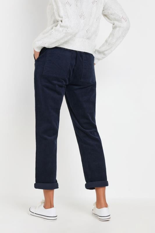 Evans M&Co Navy Blue Cord Carpenter Trousers