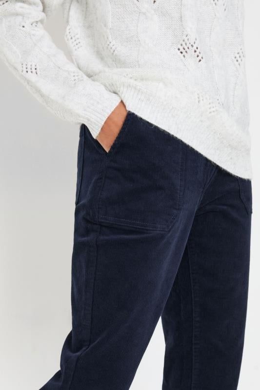 Evans M&Co Navy Blue Cord Carpenter Trousers