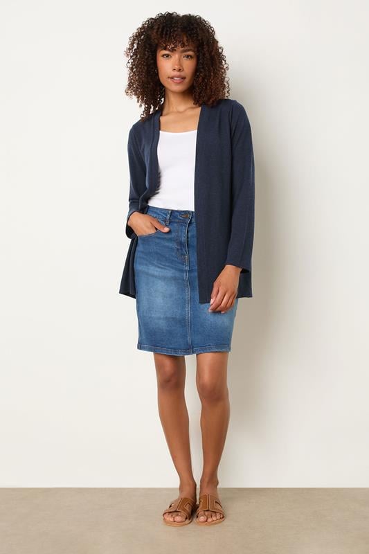 Evans M&Co Navy Blue Essential Cardigan