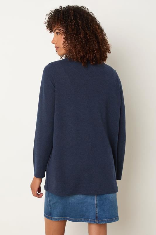 Evans M&Co Navy Blue Essential Cardigan
