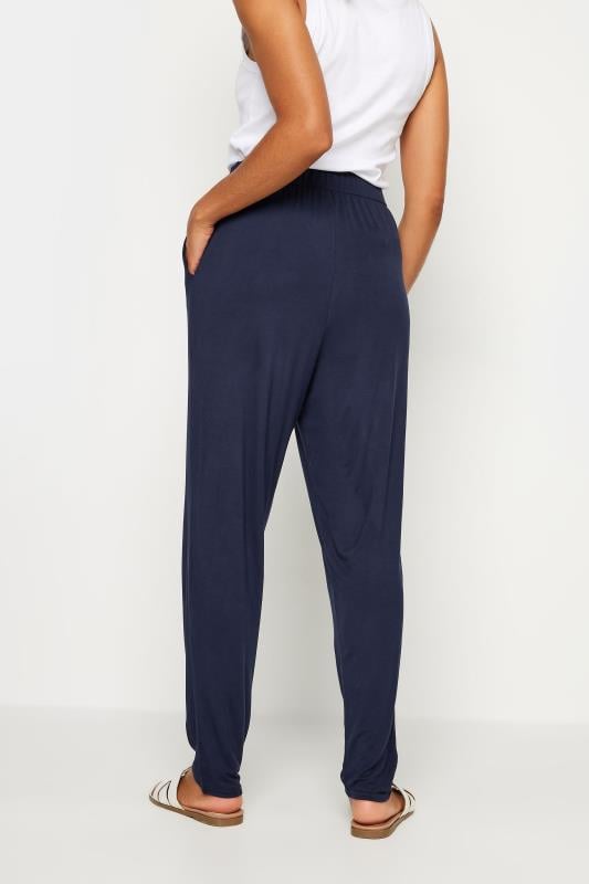 Evans M&Co Navy Blue Hareem Jersey Trousers
