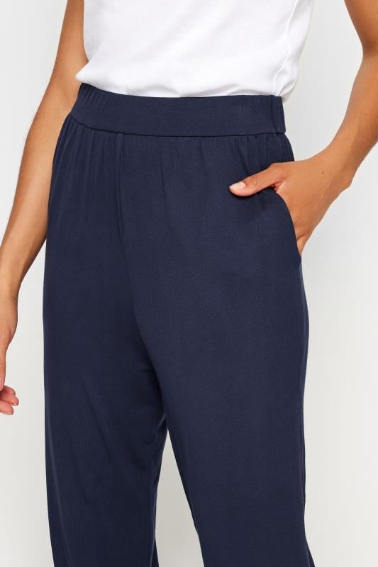 Evans M&Co Navy Blue Hareem Jersey Trousers
