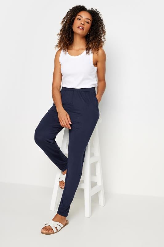 evans M&Co Navy Blue Hareem Jersey Trousers