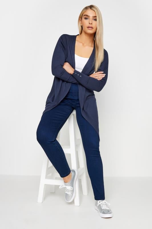Evans M&Co Navy Blue Longline Cardigan