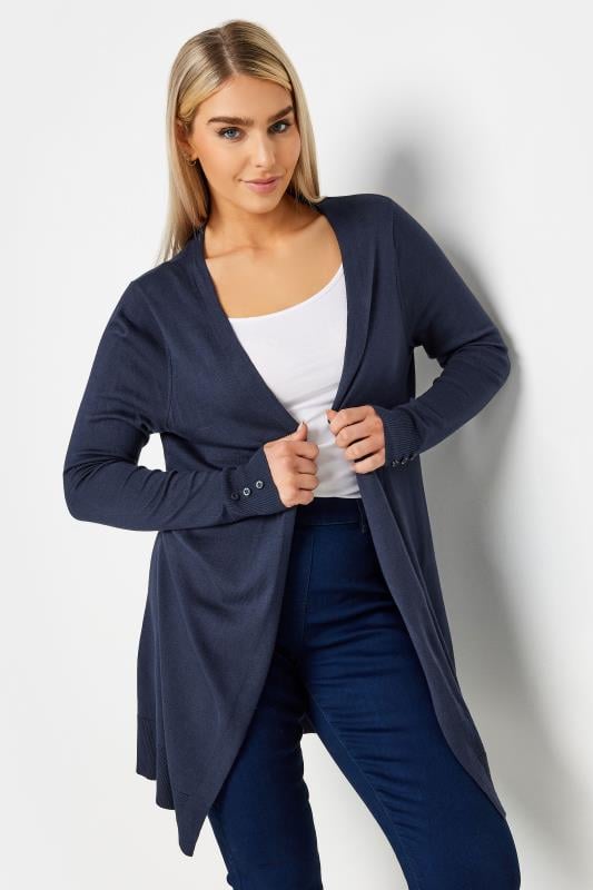 evans M&Co Navy Blue Longline Cardigan