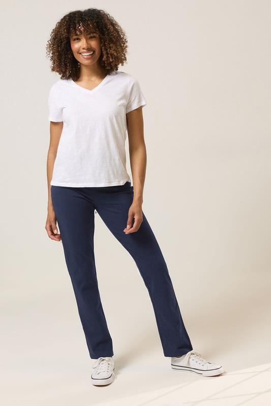 Evans M&Co Navy Blue Slim Leg Yoga Pants