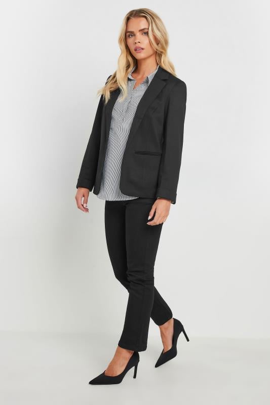 Evans M&Co Petite Black Ponte Blazer