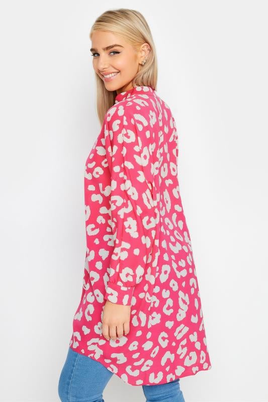 Evans M&Co Pink Leopard Print Blouse