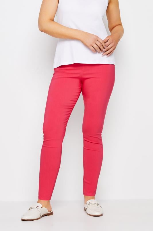 evans M&Co Pink Stretch Bengaline Trousers