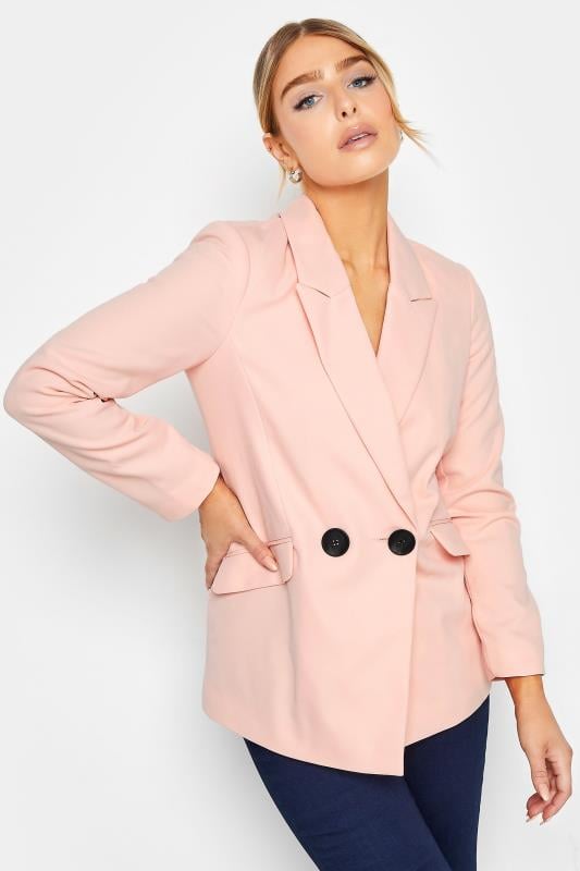 Evans M&Co Pink Tailored Button Blazer