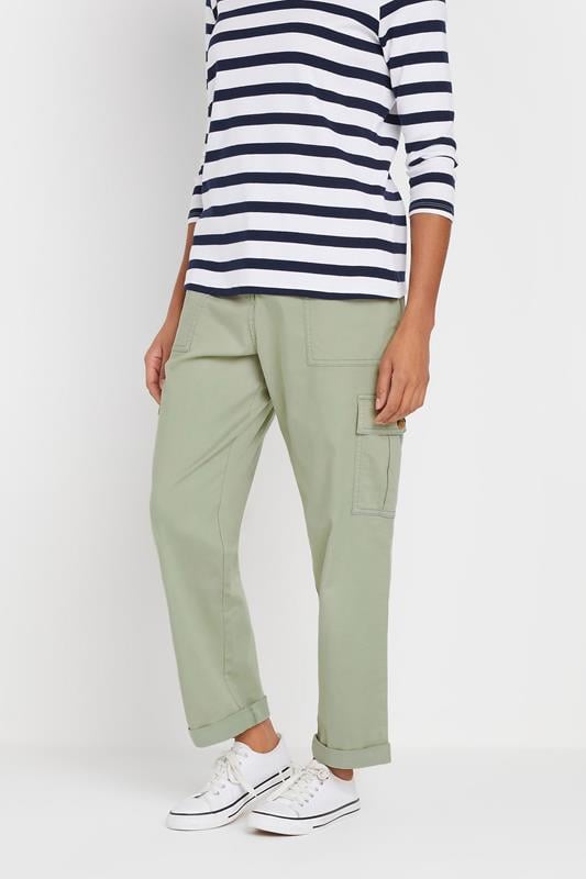 Evans M&Co Sage Green Cargo Pocket Trousers