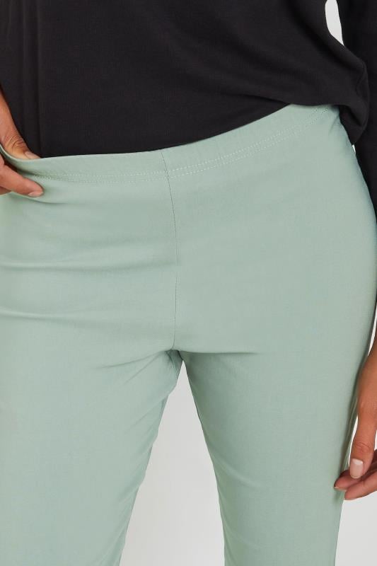 Evans M&Co Sage Green Stretch Bengaline Trousers