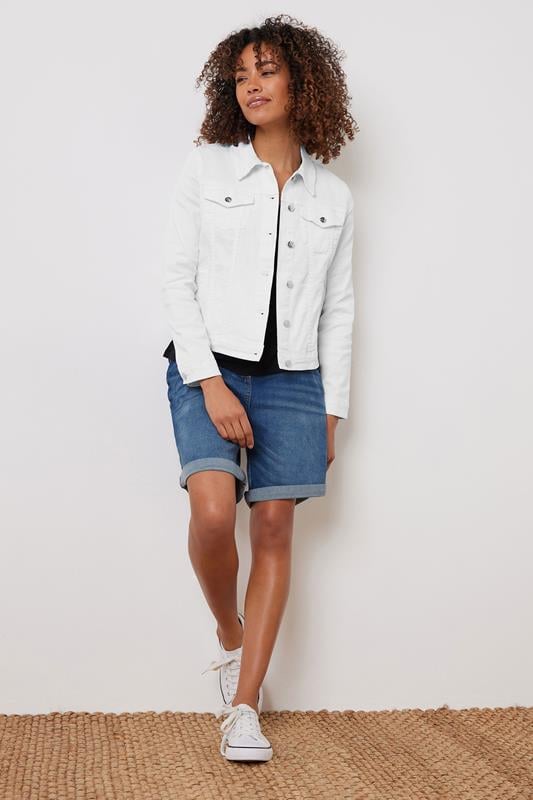 Evans M&Co White Denim Jacket