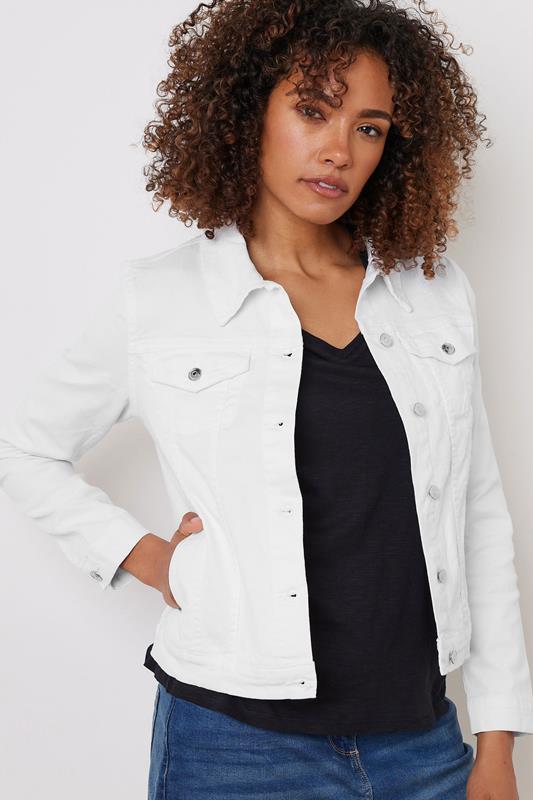 Evans M&Co White Denim Jacket