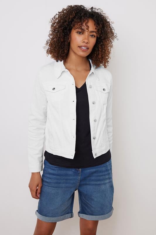 evans M&Co White Denim Jacket