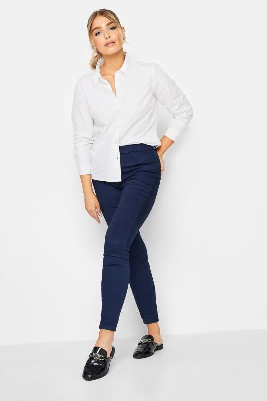 Evans M&Co White Fitted Poplin Shirt
