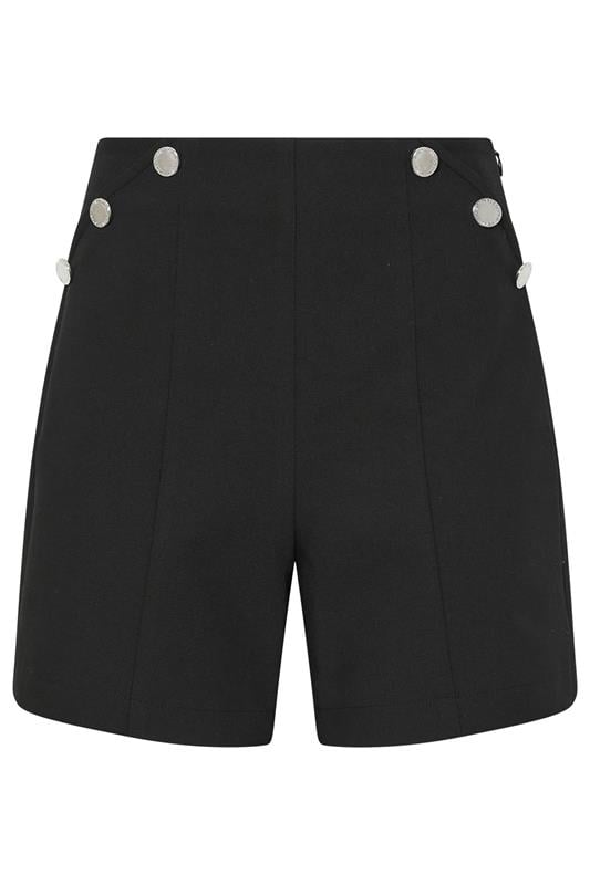 Evans STAR Black Button Detail Shorts