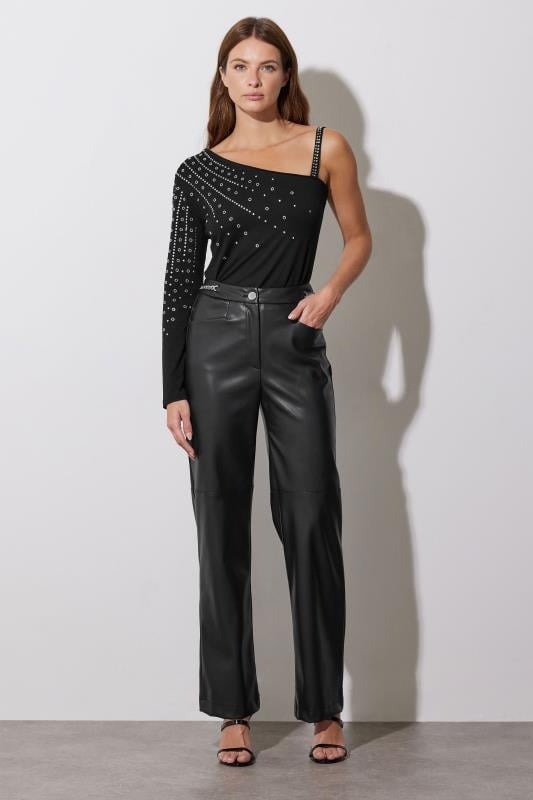 Evans STAR Black Eyelet Asymmetric Top
