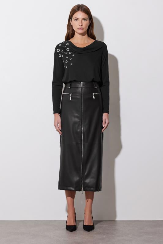 Evans STAR Black Eyelet Detail Top