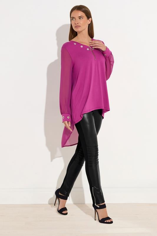 Evans STAR Black Faux Leather Leggings