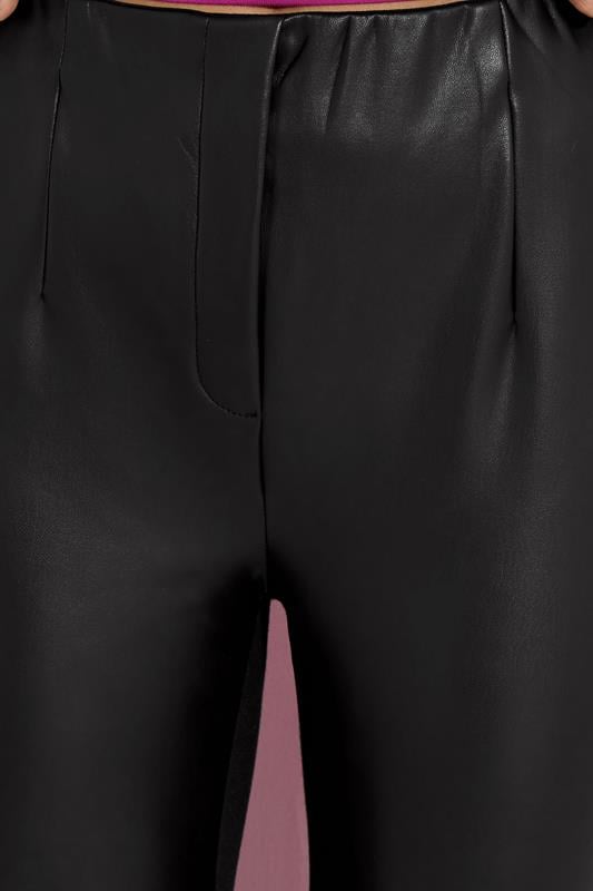 Evans STAR Black Faux Leather Leggings