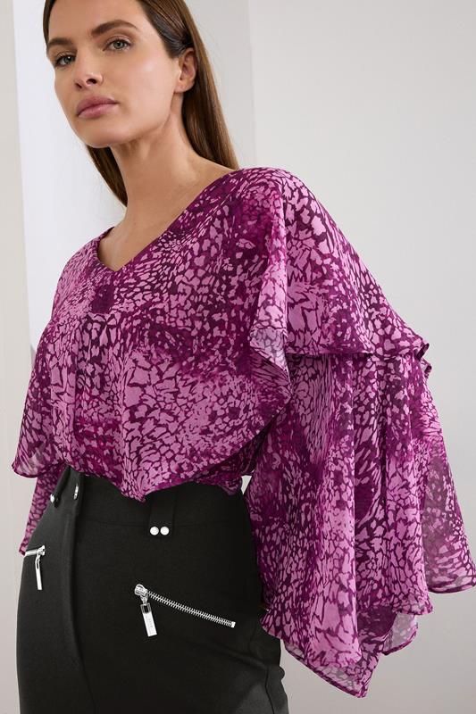 Evans STAR Black Faux Suede Zip Detail Skirt