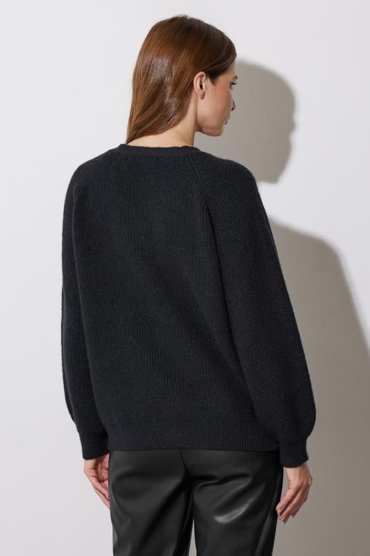 Evans STAR Black Gem Embellished Cardigan