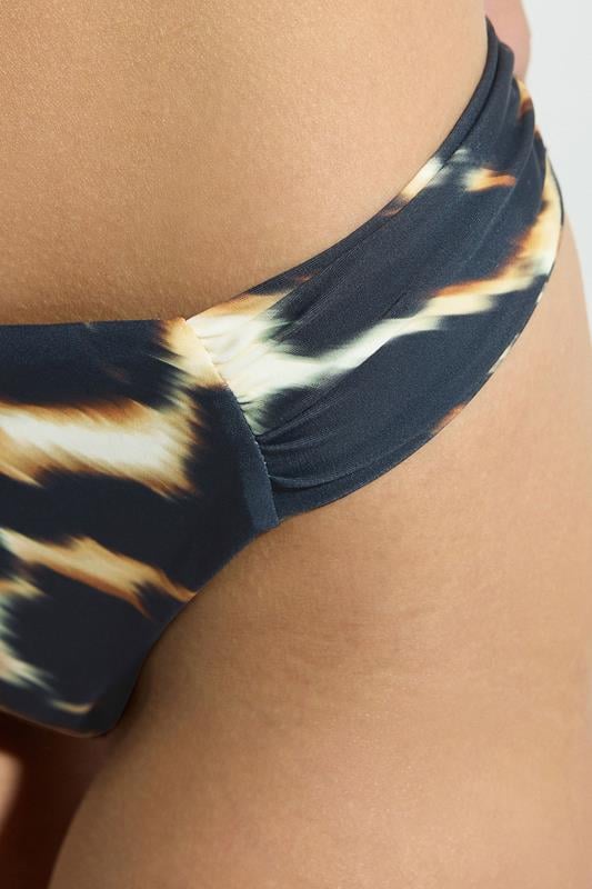 Evans STAR Black Leopard Print Bikini Bottoms