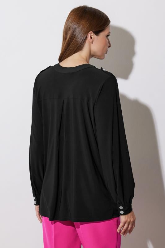Evans STAR Black Military Button Shirt