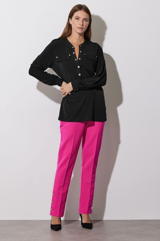 Evans STAR Black Military Button Shirt