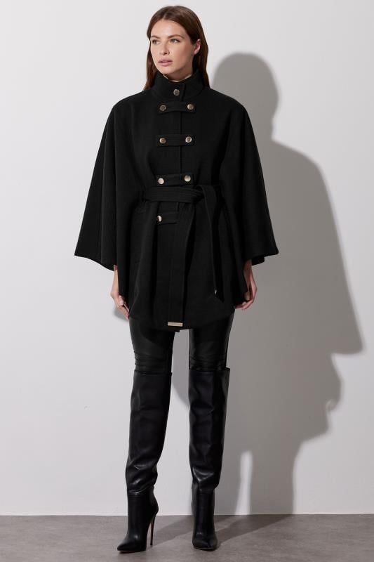 Evans STAR Black Military Cape Jacket
