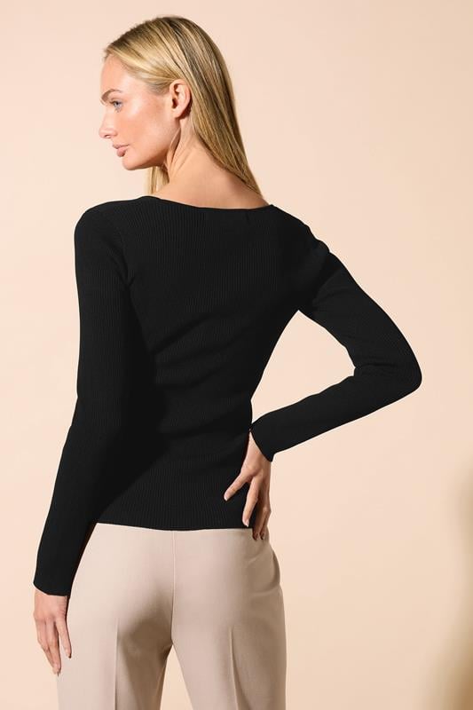 Evans STAR Black Square Neck Tie Top