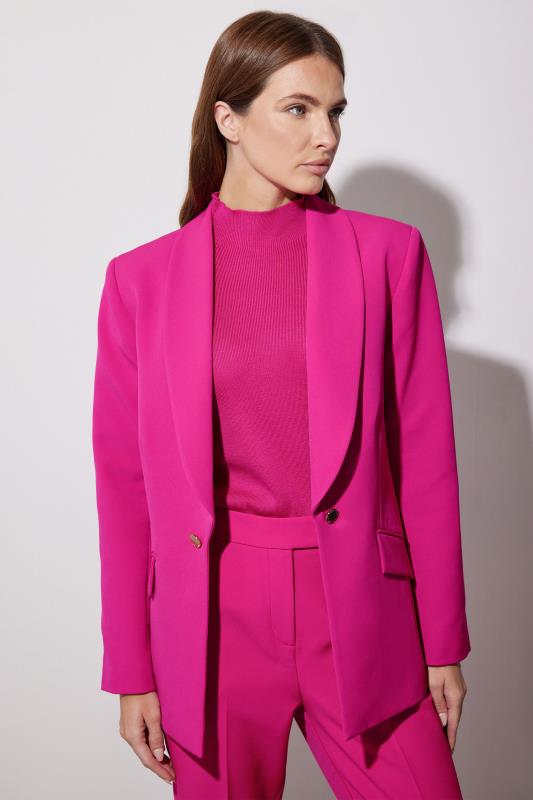 Evans STAR Hot Pink Tailored Blazer