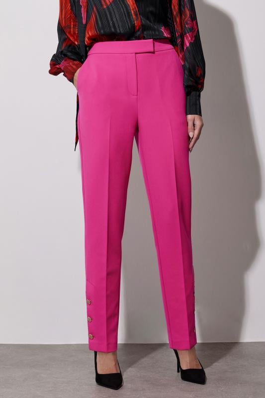 Evans STAR Hot Pink Tailored Trousers