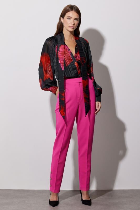 evans STAR Hot Pink Tailored Trousers