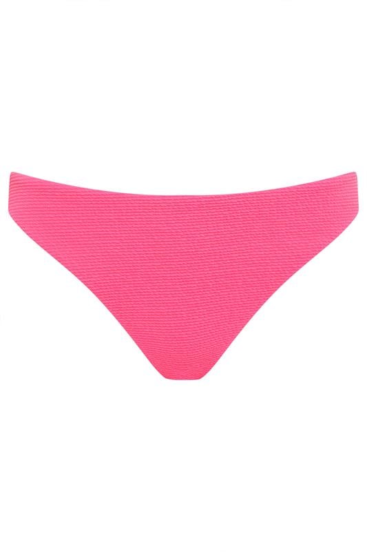 Evans STAR Hot Pink Textured Bikini Bottoms
