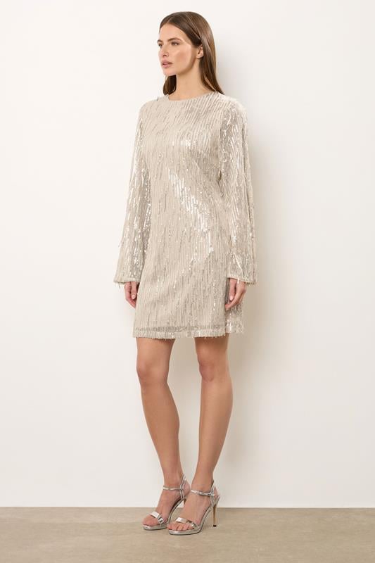 Evans STAR Light Pink Sequin Tassel Dress