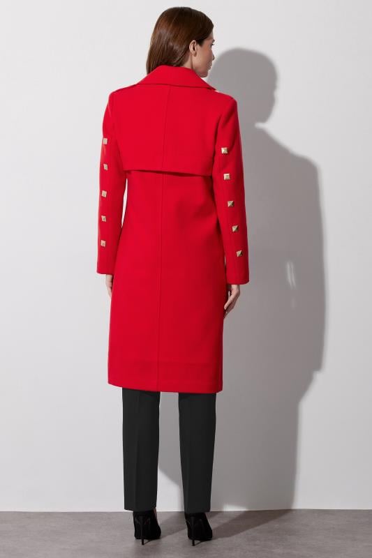 Evans STAR Red Studded Tailored Jacket