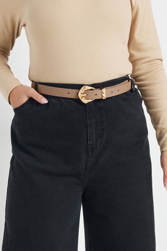 Evans Yours 2 PACK Brown & Black Twist Buckle Belts