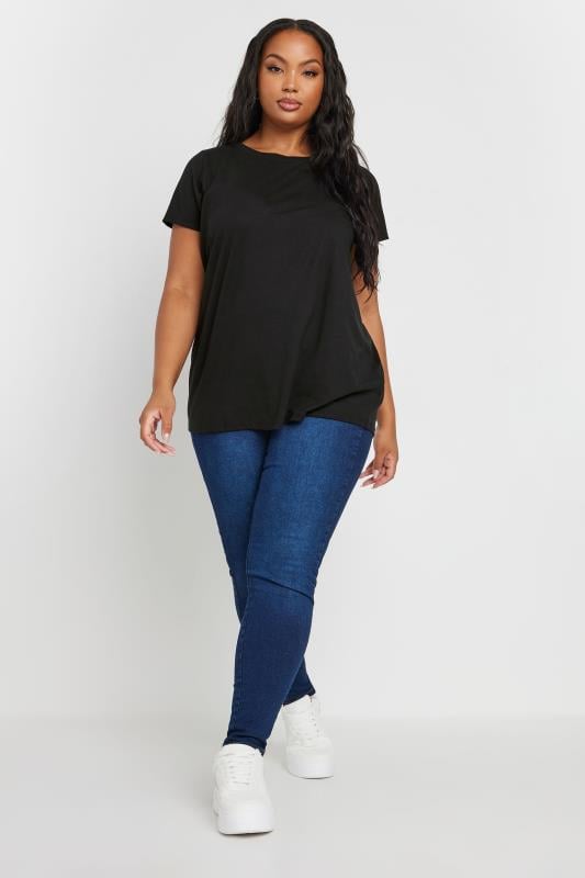 Evans YOURS 2 PACK Curve Black Core T-Shirts