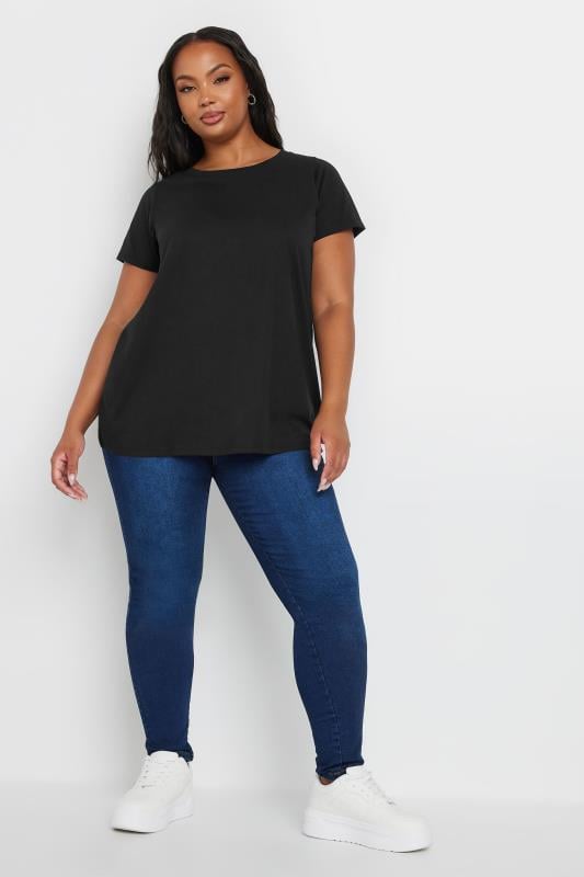 Evans YOURS 3 PACK Curve Green & Black Core T-Shirts